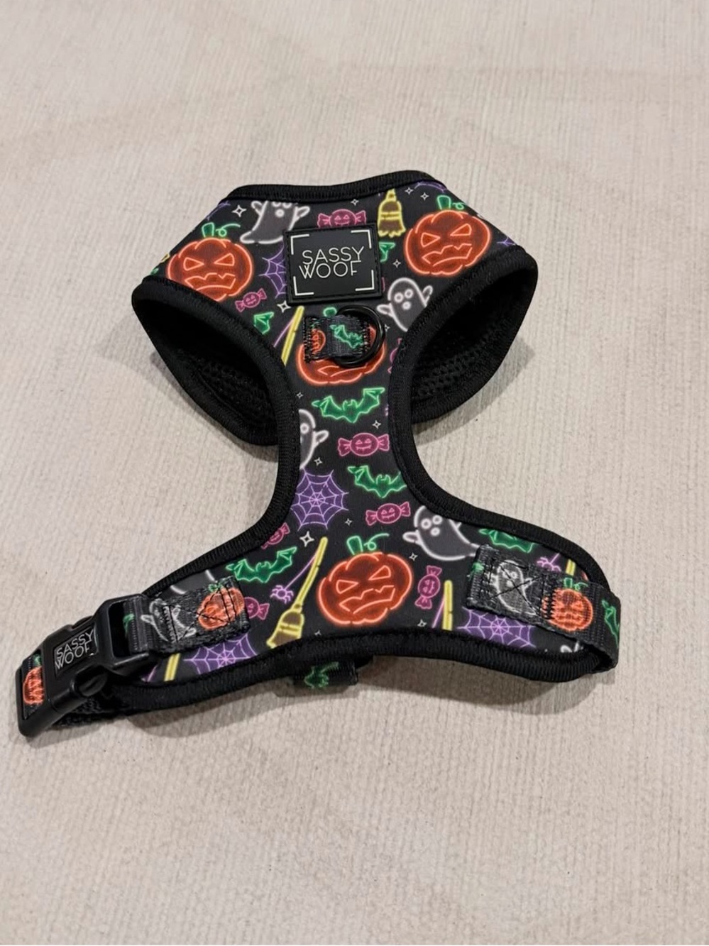 Sassy Woof Neon Frights Harness - Sz XS